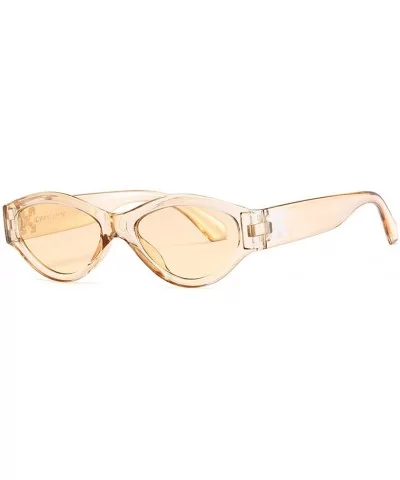 Women Sunglasses Retro Black Drive Holiday Oval Non-Polarized UV400 - Brown - CQ18R82WWOA $10.46 Oval