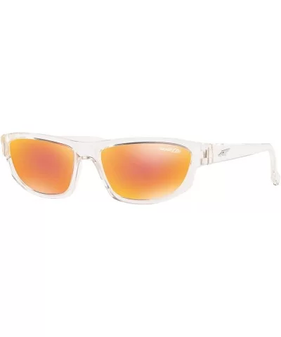 Men's An4260 Lost Boy Rectangular Sunglasses - Transparent/Orange Mirror Red - CC18R8TUCMT $81.97 Sport