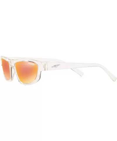 Men's An4260 Lost Boy Rectangular Sunglasses - Transparent/Orange Mirror Red - CC18R8TUCMT $81.97 Sport