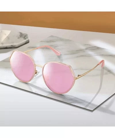 DESIGN Women Fashion Trending Sunglasses Ladies Luxury Polarized Sun C01 Black - C02 Pink - CX18XGE5D26 $23.22 Oversized