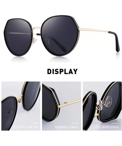 DESIGN Women Fashion Trending Sunglasses Ladies Luxury Polarized Sun C01 Black - C02 Pink - CX18XGE5D26 $23.22 Oversized