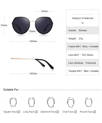 DESIGN Women Fashion Trending Sunglasses Ladies Luxury Polarized Sun C01 Black - C02 Pink - CX18XGE5D26 $23.22 Oversized