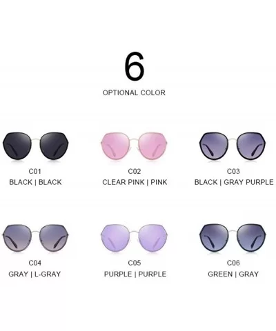 DESIGN Women Fashion Trending Sunglasses Ladies Luxury Polarized Sun C01 Black - C02 Pink - CX18XGE5D26 $23.22 Oversized