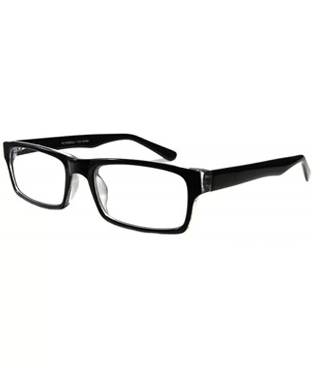 Acetate Temple Reading Glasses 1933 52mm(big) - Black White - CF12CS3S7VH $41.33 Rectangular