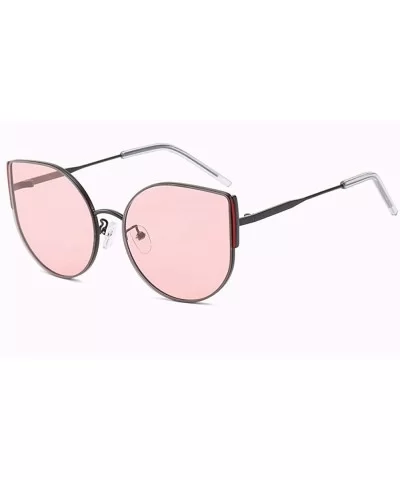 Sunglasses Cat Eye Frame Sunglasses Frameless Women's Ultraviolet Protection - E - CP18Q70SI0T $39.95 Cat Eye