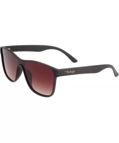 Polarized TR90 unbroken Sunglasses for Men 54mm Classic Eyewear Shade tl6001 - Matte Brown & Grad. Brown - C1189X943SK $13.64...