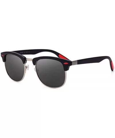 Classic Half Metal Polarized Sunglasses Men Women Semi RimlFrame Sun Glasses UV400 Gafas Oculos De Sol - C7197A297KA $27.11 G...