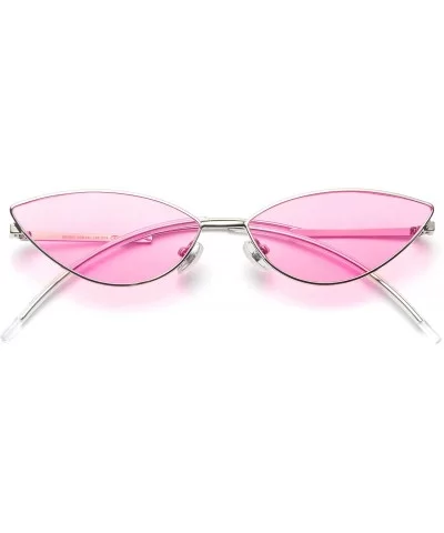 Fashion Designer Sunglasses Retro Small Petals Shape Arc Temple Design B2298 - Pink - CO18C02ZH8R $18.89 Aviator