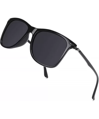 Premium Classic & Fashion Aviator Sunglasses for Women- Polarized- 100% UV protection - P6090-black Gun Smoke - CY18QGO2OQM $...