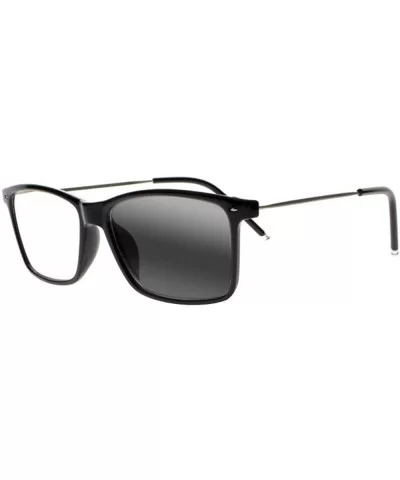 Men Simple Rivets Transition Photochromic Reading Glasses UV400 Sun Readers - Black - CK18E86YDAC $28.67 Rectangular