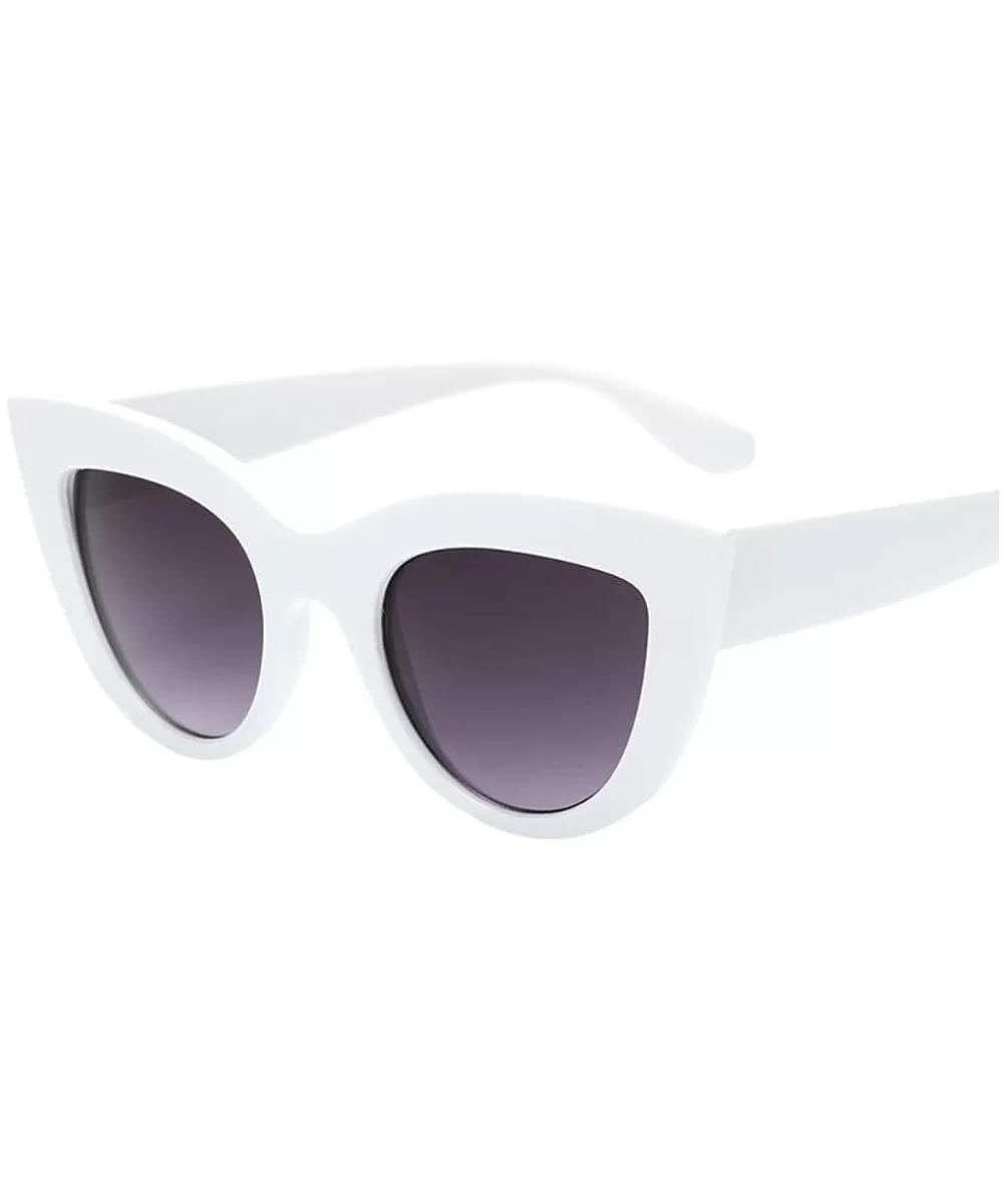 Hot Sale! Women Cat Eye Sunglasses - Vintage Cat Eye Sunglasses Retro Eyewear Fashion Ladies (B) - B - CG18DQS7QSA $13.79 Cat...