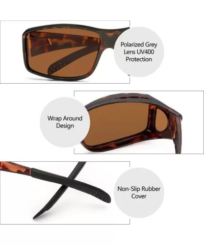 Polarized Sunglasses Driving Protection Tortoise - Tortoise Frame Brown Lens Cocoons Sunglasses - CA196IL5UIN $26.36 Wrap