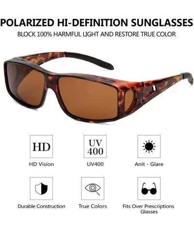 Polarized Sunglasses Driving Protection Tortoise - Tortoise Frame Brown Lens Cocoons Sunglasses - CA196IL5UIN $26.36 Wrap