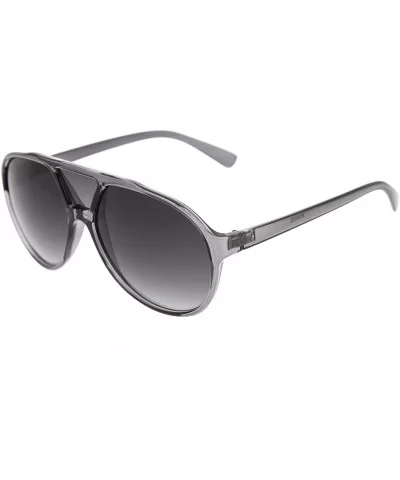 Large Teardrop Bridge Lens Retro Plastic Aviator Sunglasses (Smoke Lavender) - C311DV2YA2T $12.43 Aviator