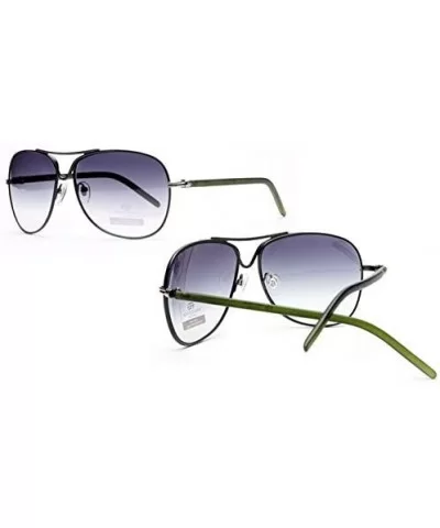 Belted Collection Women's Classic Aviator Sunglasses - Beige - CQ18HDLK5NX $44.42 Aviator