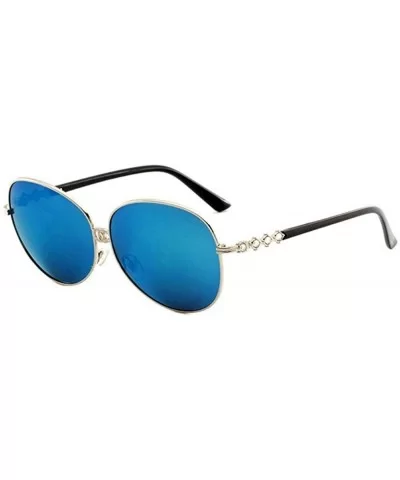 Uv Protection Sunglasses For Men And Women Color Film Large Frame European And American Fashion Sunglasses - C218X7NOMQD $77....