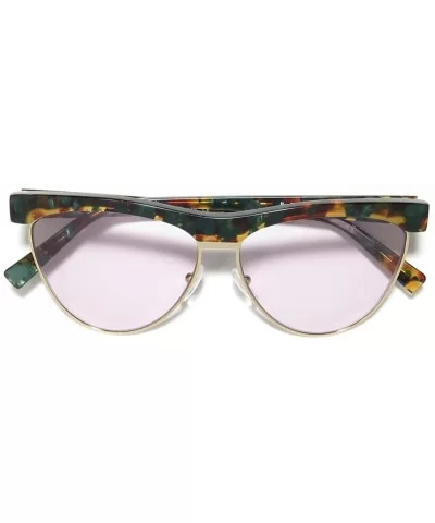 Lizzie Womens/Ladies Designer Full-rim Gradient Lenses Sunglasses/Shades - Tortoise - CL1930HS3RI $97.58 Square