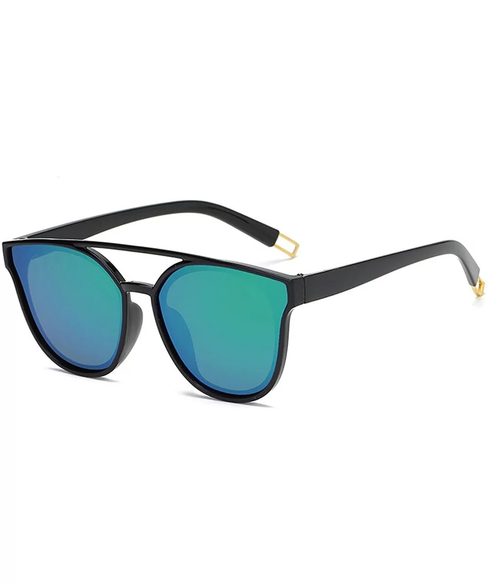 Polarized Sunglasses Protection Glasses Driving - Black Green - C418TQKC93A $23.85 Oval