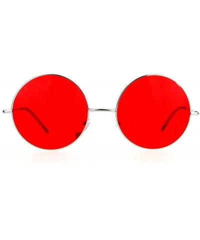 Hippie Oceanic Gradient Large Circle Lens Sunglasses - Red - CT12IGSR2M3 $15.85 Oversized