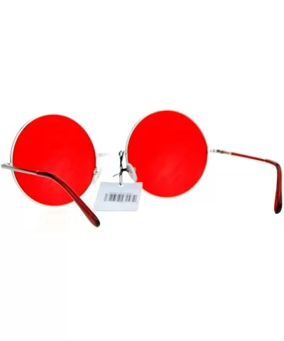 Hippie Oceanic Gradient Large Circle Lens Sunglasses - Red - CT12IGSR2M3 $15.85 Oversized