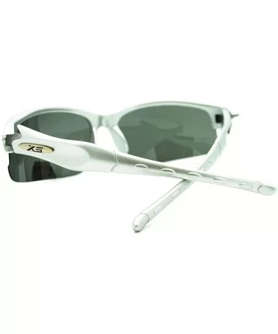 Polarized Lens Sports Sunglasses Reduced Glare Lite Weight - Silver - CU11GJTBTPD $13.90 Sport