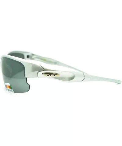 Polarized Lens Sports Sunglasses Reduced Glare Lite Weight - Silver - CU11GJTBTPD $13.90 Sport