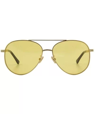 Sunglasses classic HD aviator glasses driver driving driving sunglasses - Gold Black/Grey - CV18X939K6N $86.23 Aviator