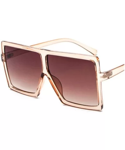 Sunglasses Women Square Sunglasses Vintage Oversized Sun Glasses Travel Ladies Shades UV400 - Multi-8 - CO18WD590WD $39.79 Ov...