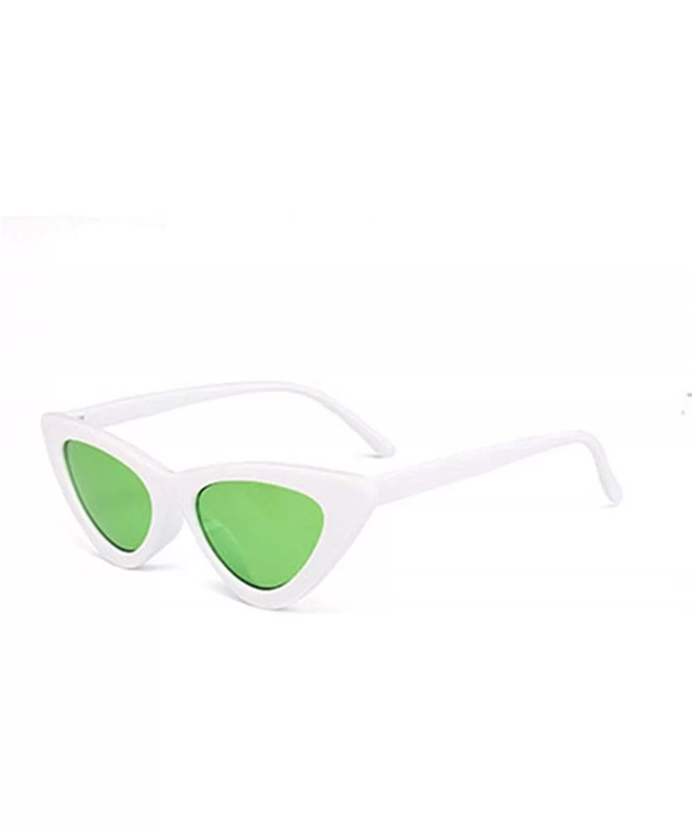 Women Fashion Cat Eye Shades Sunglasses Integrated UV Candy Colored Glasses - CO18O3R4YI9 $11.63 Goggle