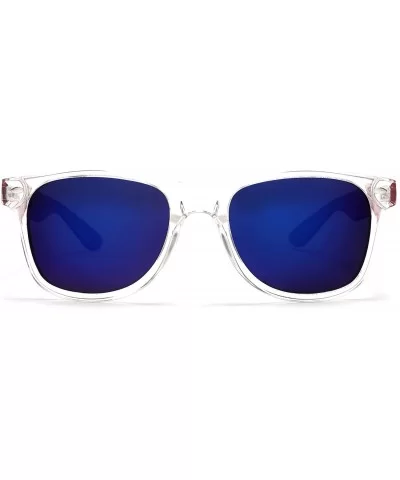 Polarized Modern Venice Horned Rim Sunglasses - White - CZ183M795ZU $11.49 Wayfarer