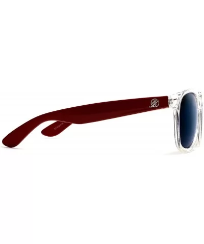 Polarized Modern Venice Horned Rim Sunglasses - White - CZ183M795ZU $11.49 Wayfarer