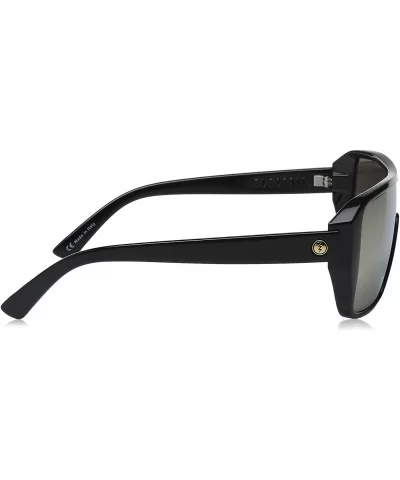 Visual Blast Shield Sunglasses - Gloss Black - Ohm Grey Gold Chrome - C612D1Y9WWF $75.18 Shield