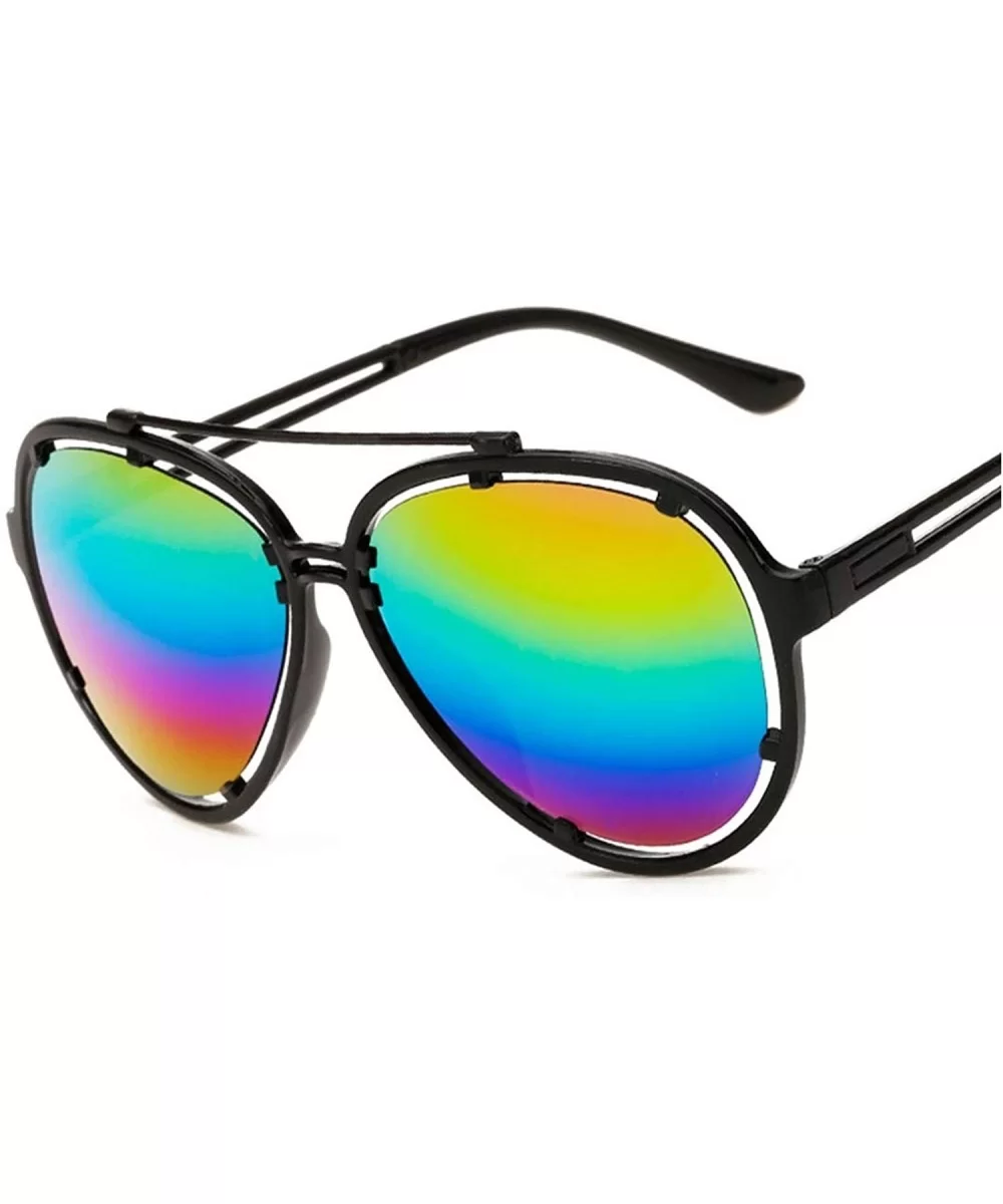 2019 Color Film Sunglasses Women Top Brand Designer Rainbow Sun Glasses For Women Retro Outdoor Driving Glasses - CD18W809Q38...