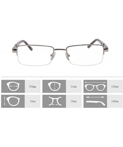 Metal Frame Blue Light Blocking Reading Glasses 1.56 Lenses-6334 - C417YIHCH69 $21.45 Rectangular