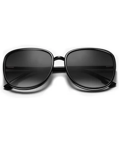 Square Oversized Sunglasses for Women Classic Fashion Vintage Eyewear for Outdoor-100% UV Protection - CM190S4M3ZQ $26.36 Square