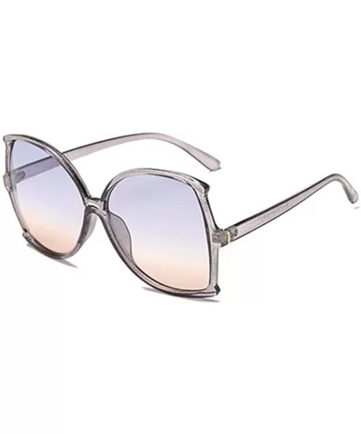 women fashion Simple sunglasses Retro glasses Men and women Sunglasses - Gray - C118LL0444N $12.88 Sport