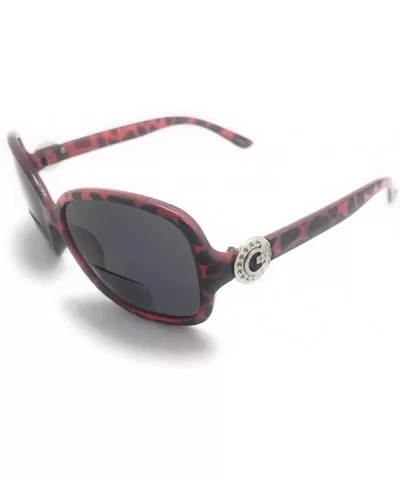 Nearly Invisible Line Bifocal Sunglasses Oval Reading Glasses - Red - C4198C645MN $15.33 Oval
