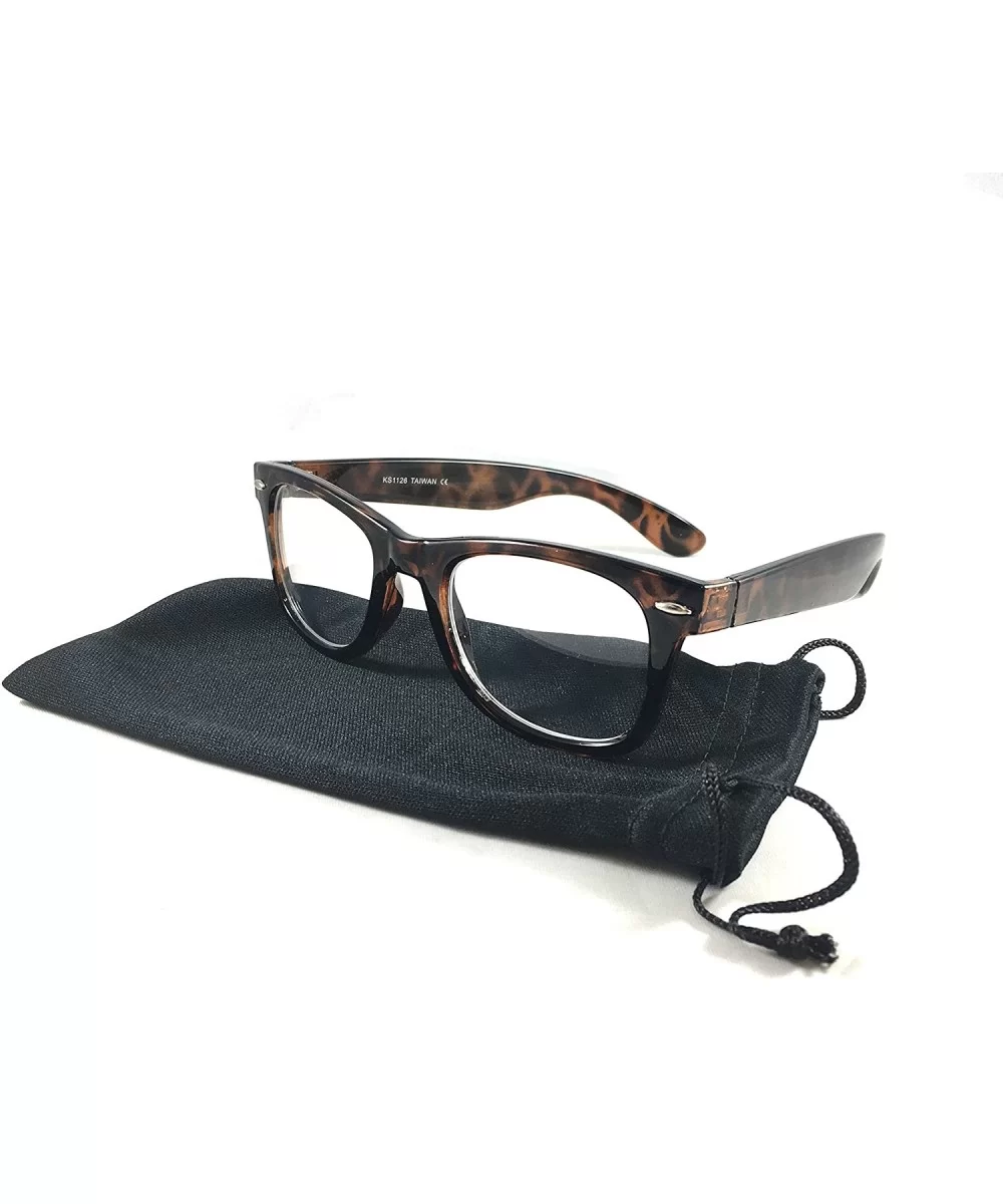 Eyeglasses Tortoise + Lens Cloth Pouch - CB17WZ83IDI $16.34 Wayfarer