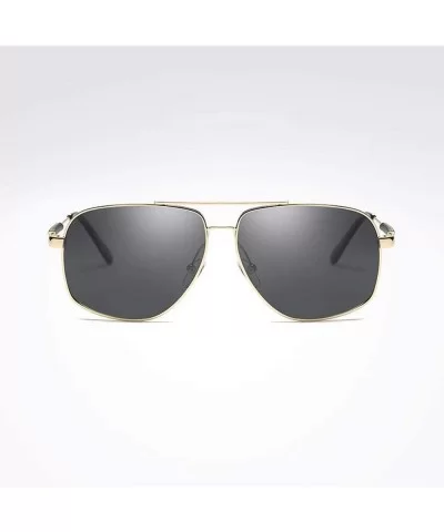 Womens Polarized Lens Wellington Sunglasses Pouch & Cross Set Unisex Glasses - Gold - CP18U9DM2HG $27.39 Oversized