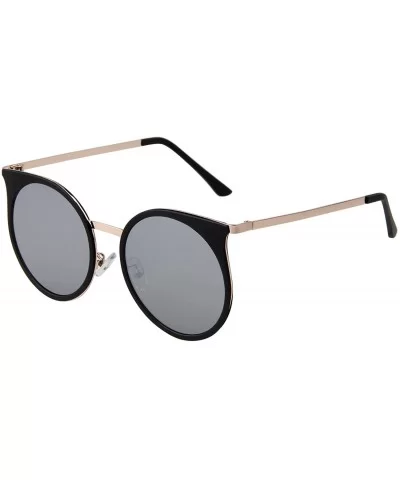 Retro Round Circle Women Sunglasses Men Driving UV Protection Glasses LS4702 - Silver - CR17YSDL8ZH $25.82 Round