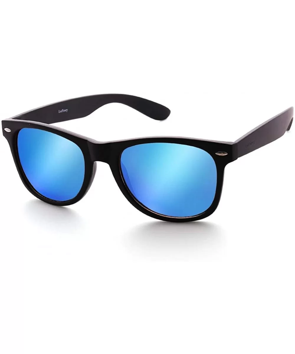 Vintage Sunglasses Mirrored Protection Lightweight - Revo Blue Mirrored - CG12E5OISYX $13.51 Square