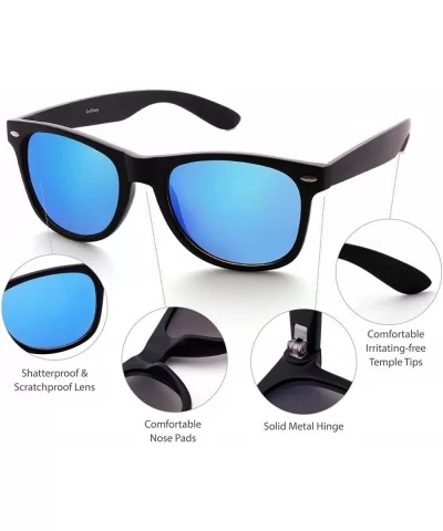 Vintage Sunglasses Mirrored Protection Lightweight - Revo Blue Mirrored - CG12E5OISYX $13.51 Square