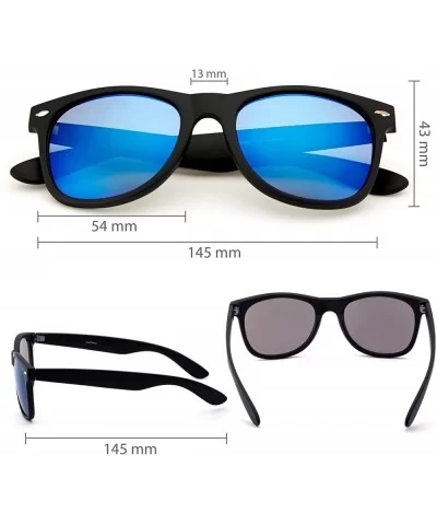 Vintage Sunglasses Mirrored Protection Lightweight - Revo Blue Mirrored - CG12E5OISYX $13.51 Square