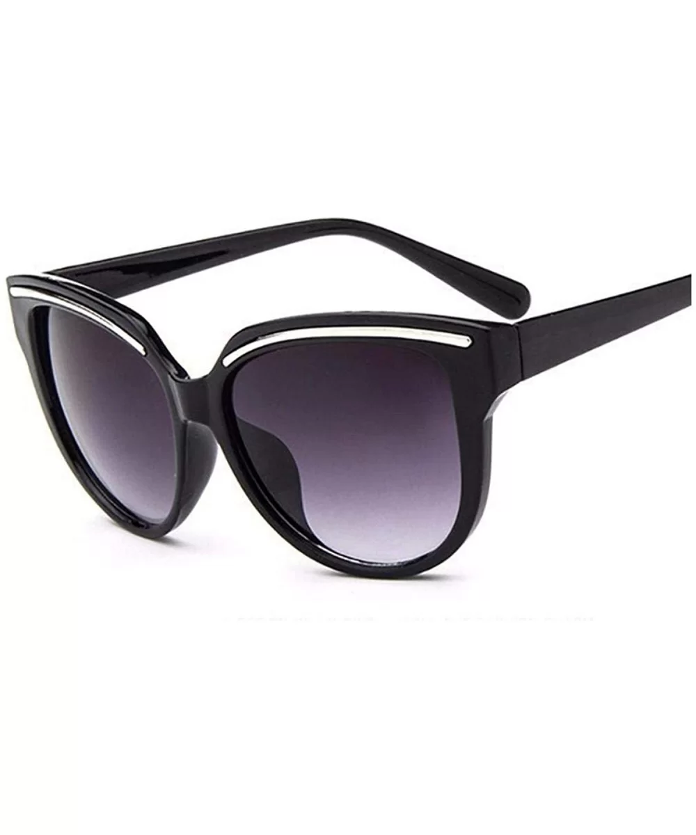 De Sunglasses 2019 Oculos Sol Feminino Women Er Vintage Cat Eye Black Clout Goggles Glasses - Black - CU198AI8YO9 $47.97 Cat Eye