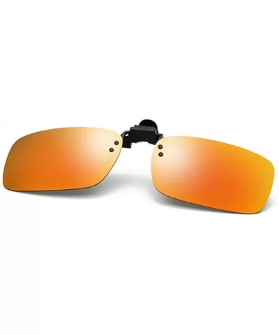 Polarized Clip-on Sunglasses for Women Men Prescription Anti-Glare Driving Glasses Outdoor Eyewear - Orange - C018UXTMEO2 $9....