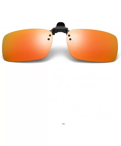 Polarized Clip-on Sunglasses for Women Men Prescription Anti-Glare Driving Glasses Outdoor Eyewear - Orange - C018UXTMEO2 $9....