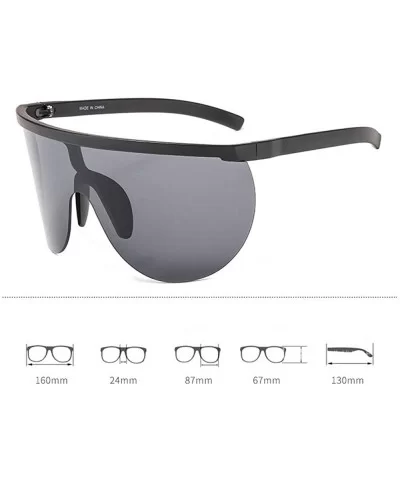 Oversized Frameless Sunglasses Windproof Sunglass - White - CO18XZISND6 $21.85 Oversized