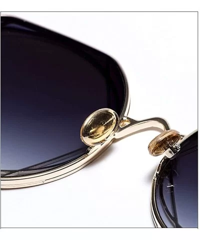 women fashion sunglasses six sided pattern - C - CU18S5QEGH5 $74.87 Aviator
