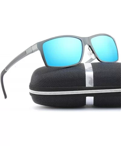 Polarized Photochromic Sunglasses Mens Lens Driving Glasses Driver Safty Goggles - 3gun Blue - CA194ORDG2S $44.84 Semi-rimless