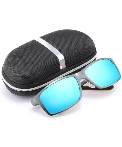 Polarized Photochromic Sunglasses Mens Lens Driving Glasses Driver Safty Goggles - 3gun Blue - CA194ORDG2S $44.84 Semi-rimless